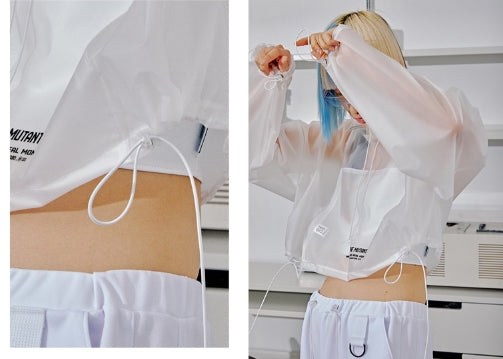 オージーオーディー(OZOD) URETHANE CROP HOOD