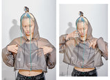 オージーオーディー(OZOD) URETHANE CROP HOOD