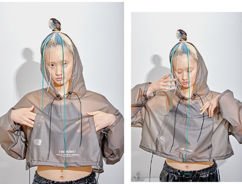 オージーオーディー(OZOD) URETHANE CROP HOOD
