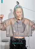 オージーオーディー(OZOD) URETHANE CROP HOOD