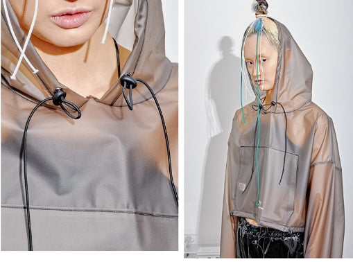 オージーオーディー(OZOD) URETHANE CROP HOOD