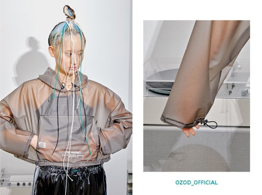 オージーオーディー(OZOD) URETHANE CROP HOOD