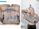 オージーオーディー(OZOD) URETHANE CROP HOOD