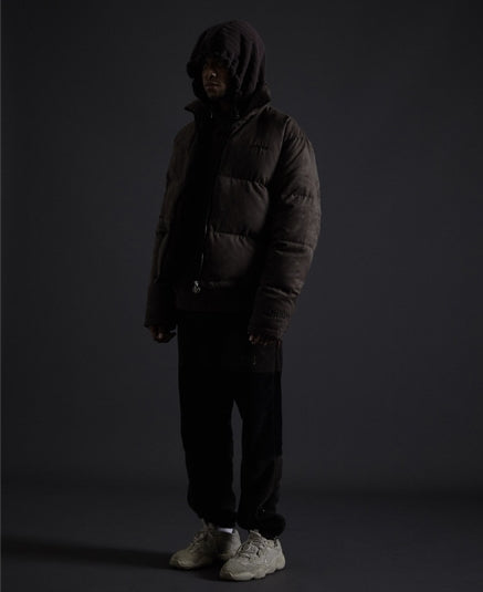 オベルー(OVERR) TOME.5 142 SUEDE GRAY SHORT DOWN PADDING