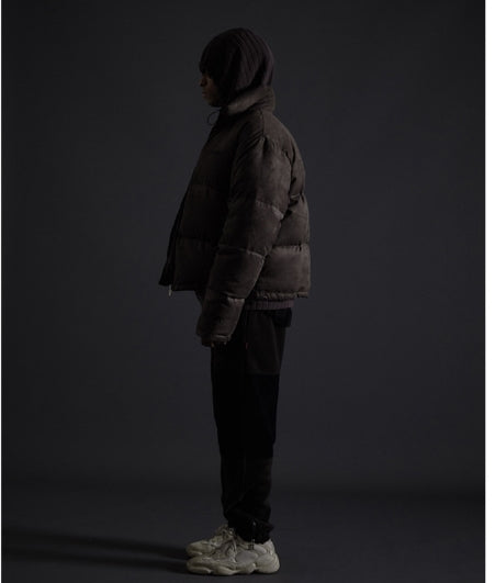 オベルー(OVERR) TOME.5 142 SUEDE GRAY SHORT DOWN PADDING