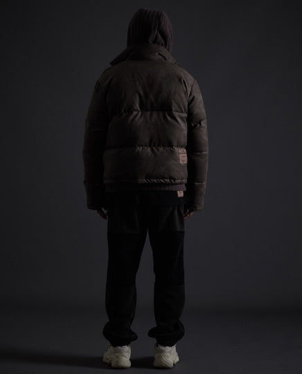 オベルー(OVERR) TOME.5 142 SUEDE GRAY SHORT DOWN PADDING