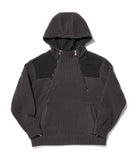 オベルー(OVERR) TOME.5 FLEECED CHARCOAL INCISION HOODIE
