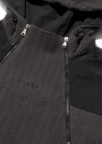 オベルー(OVERR) TOME.5 FLEECED CHARCOAL INCISION HOODIE