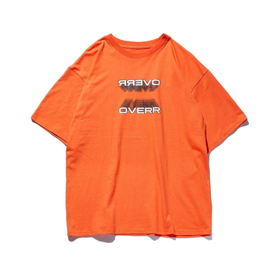 オベルー(OVERR) ESSAY.4 BACKPRINTING ORANGE TEE