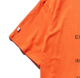 オベルー(OVERR) ESSAY.4 BACKPRINTING ORANGE TEE