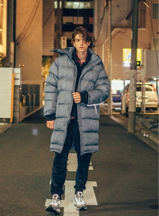 オベルー(OVERR) ESSAY.3 GRAY WASHING SCOTCH LONG DOWN PADDING
