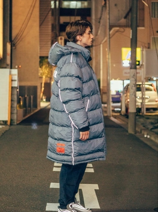 オベルー(OVERR) ESSAY.3 GRAY WASHING SCOTCH LONG DOWN PADDING