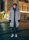 オベルー(OVERR) ESSAY.3 GRAY WASHING SCOTCH LONG DOWN PADDING