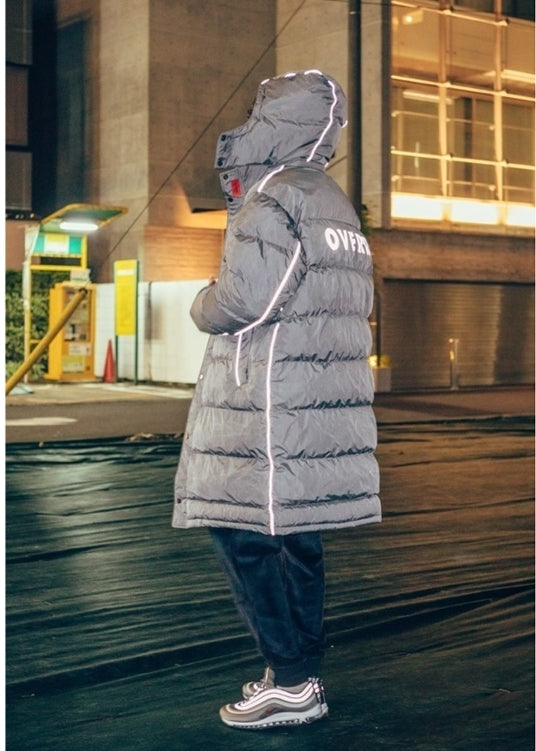 オベルー(OVERR) ESSAY.3 GRAY WASHING SCOTCH LONG DOWN PADDING