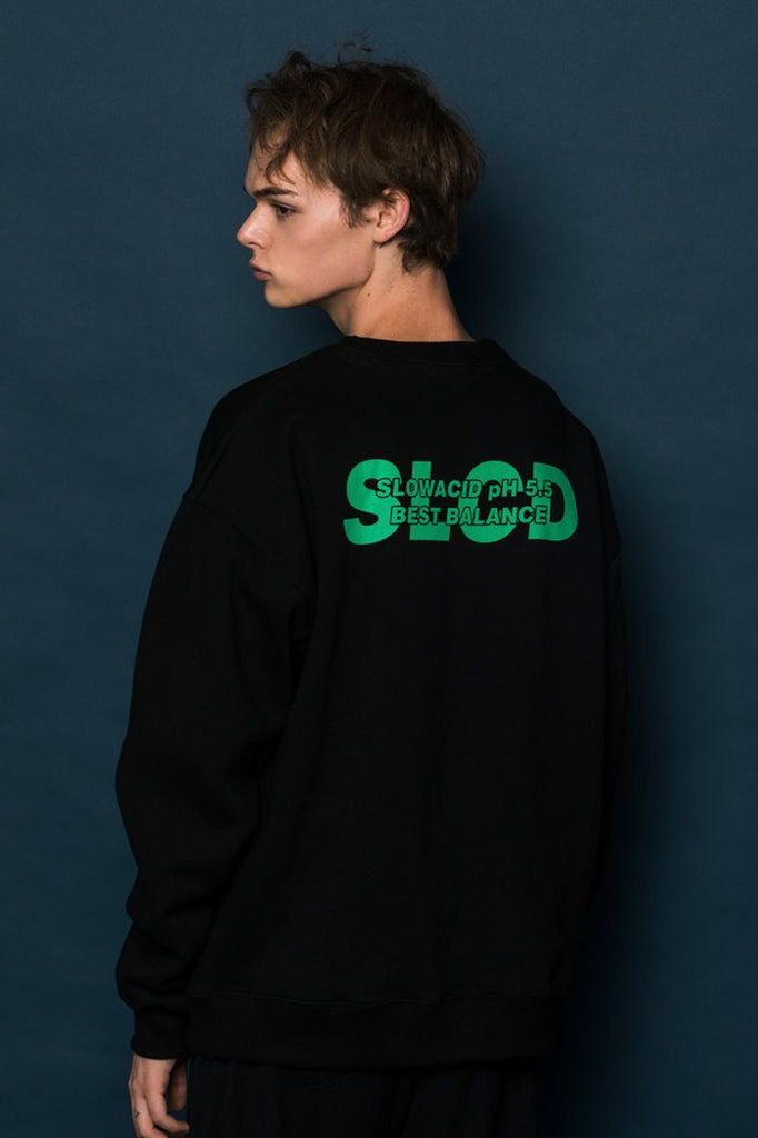 スローアシッド(SLOW ACID) SLCD Sweatshirt (BLACK)