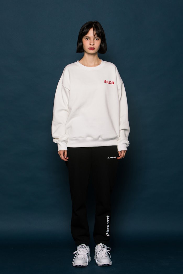 スローアシッド(SLOW ACID) SLCD Sweatshirt (WHITE)