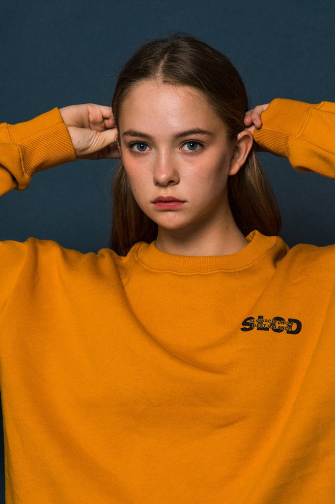 スローアシッド(SLOW ACID) SLCD Sweatshirt (YELLOW)