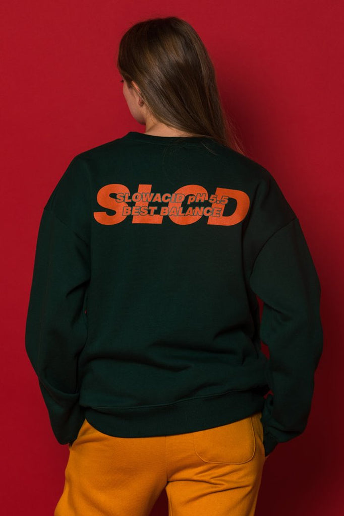 スローアシッド(SLOW ACID) SLCD Sweatshirt (GREEN)