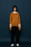 スローアシッド(SLOW ACID) 3LINE Sweatshirt (BROWN)