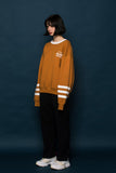 スローアシッド(SLOW ACID) 3LINE Sweatshirt (BROWN)