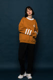 スローアシッド(SLOW ACID) 3LINE Sweatshirt (BROWN)