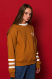 スローアシッド(SLOW ACID) 3LINE Sweatshirt (BROWN)