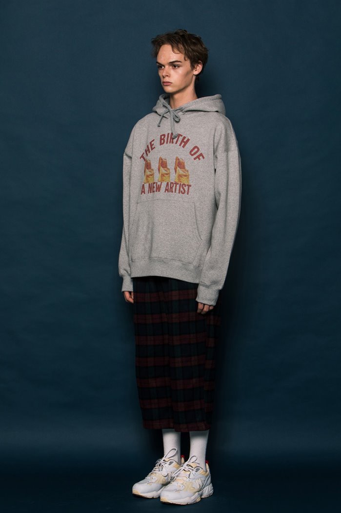 スローアシッド(SLOW ACID) GIRLS Hoodie (GREY)