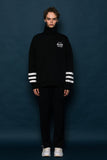 スローアシッド(SLOW ACID) 3LINE Turtleneck Sweatshirt (BLACK)
