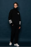 スローアシッド(SLOW ACID) 3LINE Turtleneck Sweatshirt (BLACK)