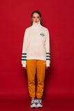 スローアシッド(SLOW ACID) 3LINE Turtleneck Sweatshirt (IVORY)