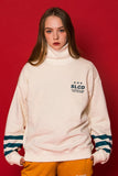 スローアシッド(SLOW ACID) 3LINE Turtleneck Sweatshirt (IVORY)