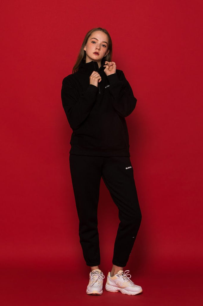 スローアシッド(SLOW ACID) SLCD Half Zipup Fleece (BLACK)