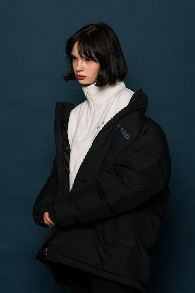 スローアシッド(SLOW ACID) SLCD Half Zipup Fleece (WHITE)