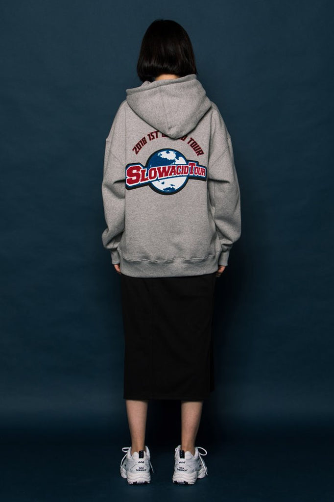 スローアシッド(SLOW ACID) Worldtour Hoodie (GREY)