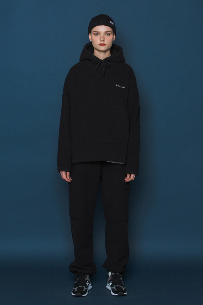 スローアシッド(SLOW ACID) Heavy Fleece Hoodie (BLACK)