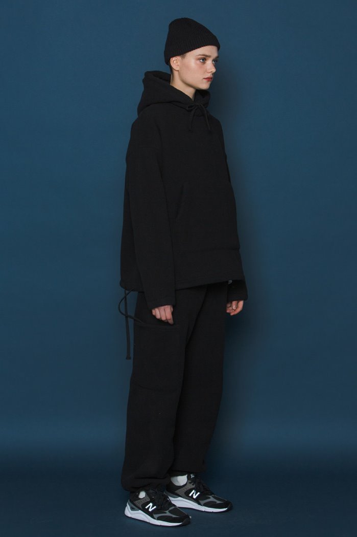 スローアシッド(SLOW ACID) Heavy Fleece Hoodie (BLACK)