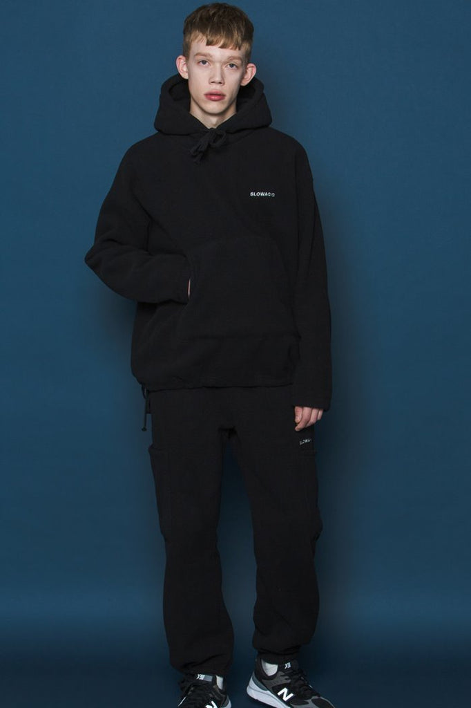 スローアシッド(SLOW ACID) Heavy Fleece Hoodie (BLACK)