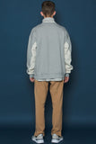 スローアシッド(SLOW ACID) Two-tone Sleeve Sweatshirt (GREY)