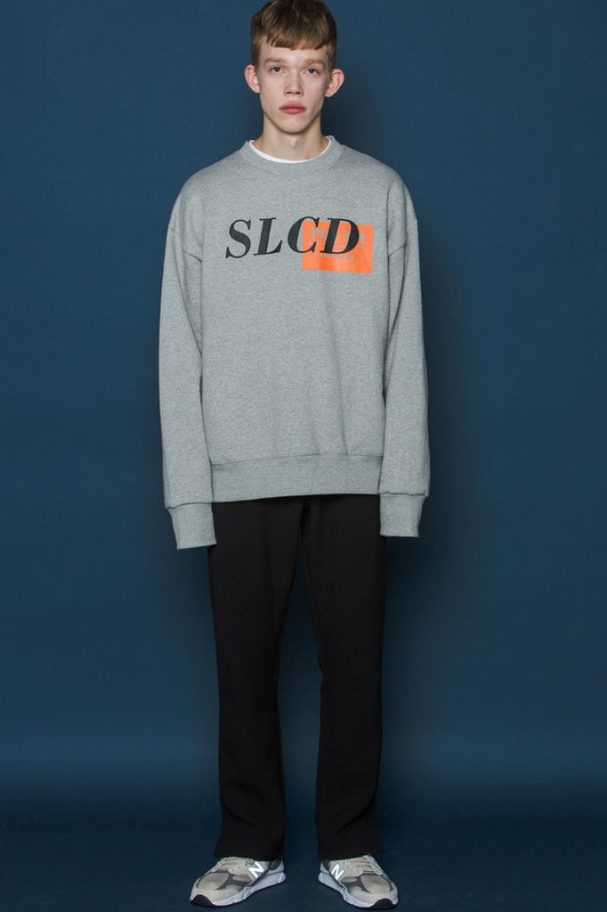 スローアシッド(SLOW ACID) Orangebox Logo Sweatshirt (GREY)