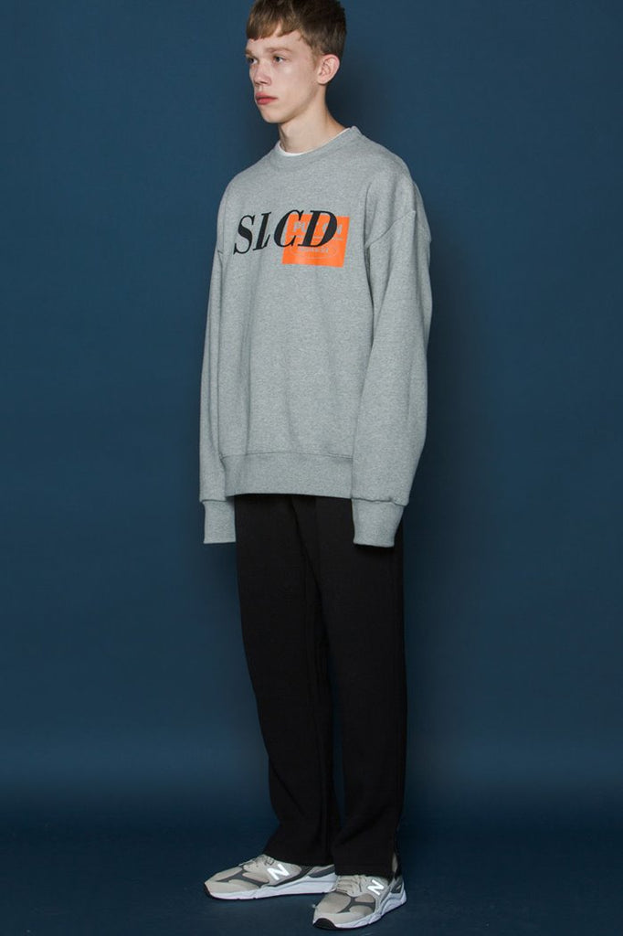 スローアシッド(SLOW ACID) Orangebox Logo Sweatshirt (GREY)