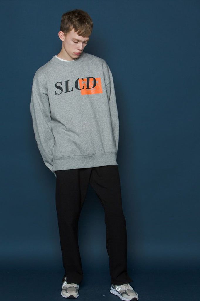スローアシッド(SLOW ACID) Orangebox Logo Sweatshirt (GREY)