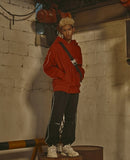 オベルー(OVERR) 18FW CIRCLE BS ORANGE PIPING HOODIE