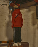 オベルー(OVERR) 18FW CIRCLE BS ORANGE PIPING HOODIE