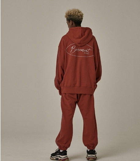 オベルー(OVERR) 18FW CIRCLE BS ORANGE PIPING HOODIE