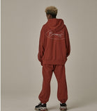 オベルー(OVERR) 18FW CIRCLE BS ORANGE PIPING HOODIE