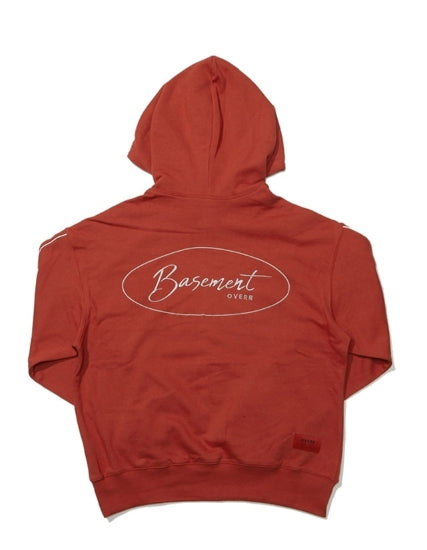 オベルー(OVERR) 18FW CIRCLE BS ORANGE PIPING HOODIE