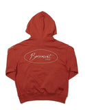 オベルー(OVERR) 18FW CIRCLE BS ORANGE PIPING HOODIE