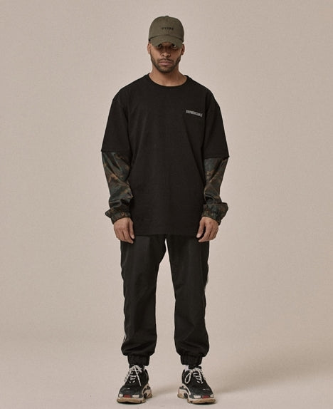 オベルー(OVERR) 18FW VELCRO BLACK HOODIE