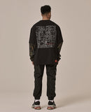 オベルー(OVERR) 18FW VELCRO BLACK HOODIE
