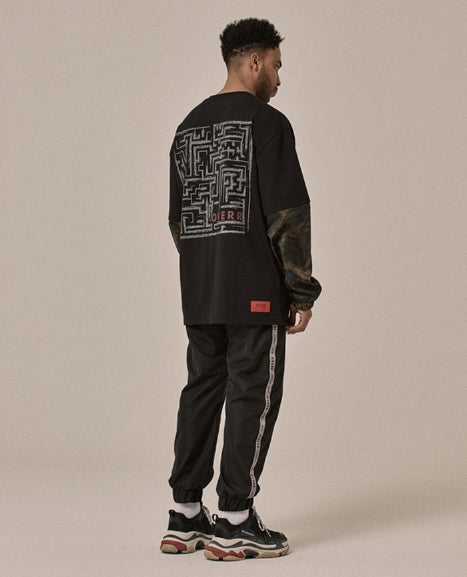 オベルー(OVERR) 18FW VELCRO BLACK HOODIE